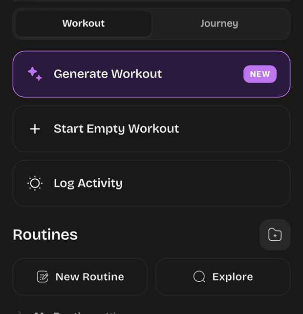 Screenshot of the Kovo app