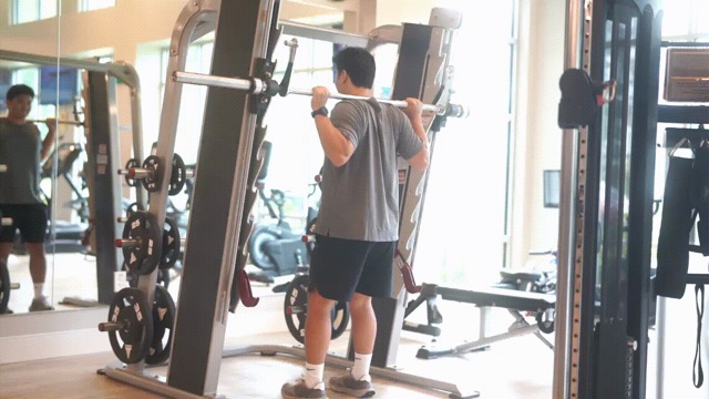 Illustration of the Smith Machine Squat