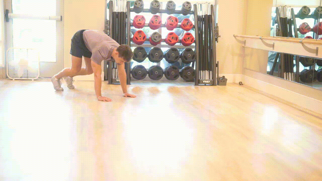 Animated demonstration of the Bear Crawl