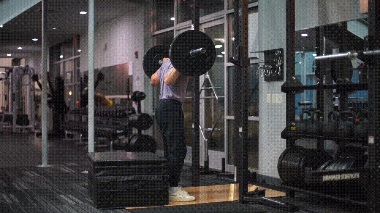 Animated demonstration of the Box Squat