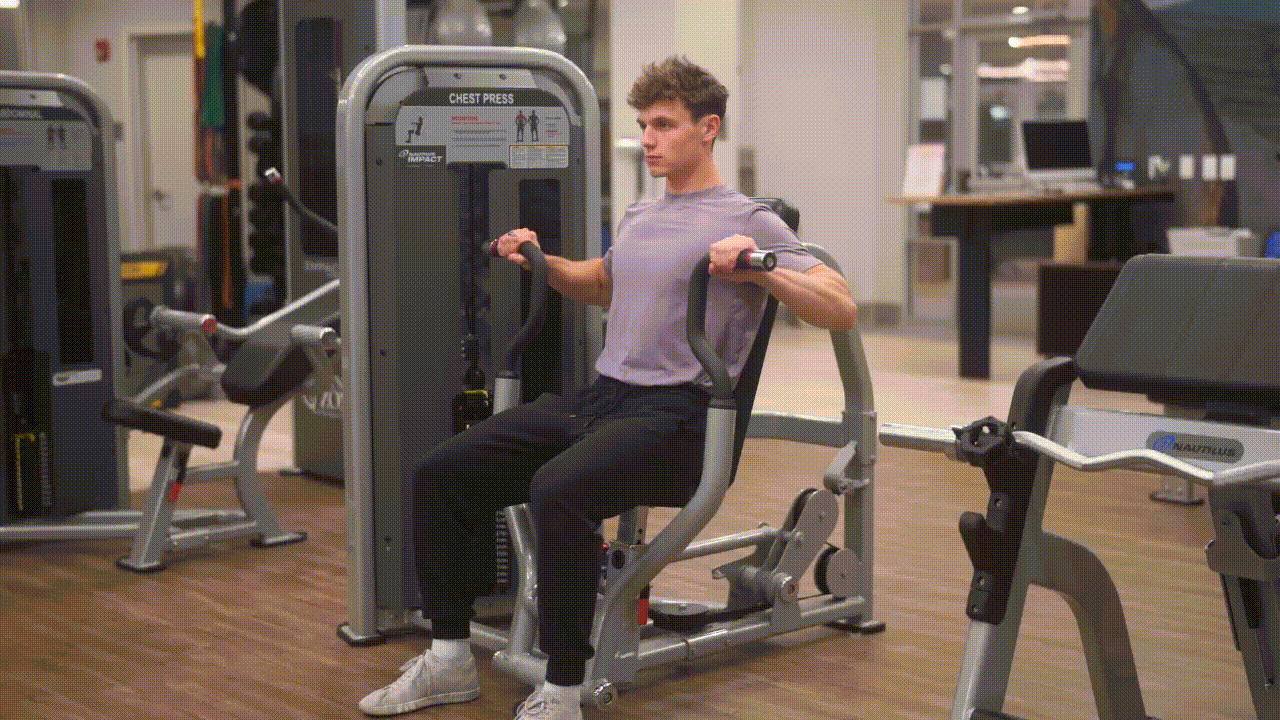 Animated demonstration of the Machine Chest Press