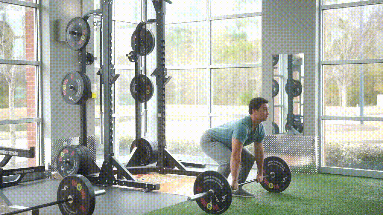 Animated demonstration of the Barbell Clean and Jerk