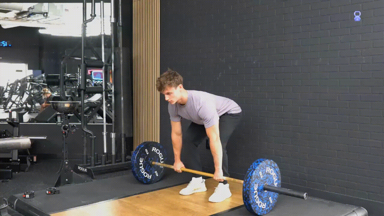 Animated demonstration of the Barbell Deadlift