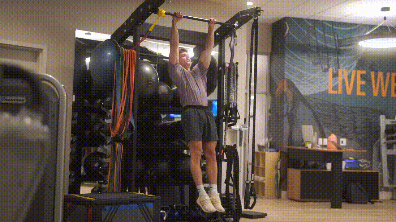 Animated demonstration of the Front Lever