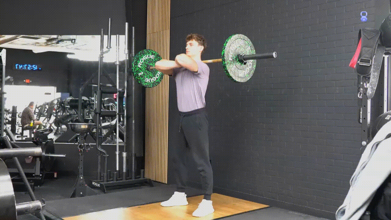 Animated demonstration of the Front Squat