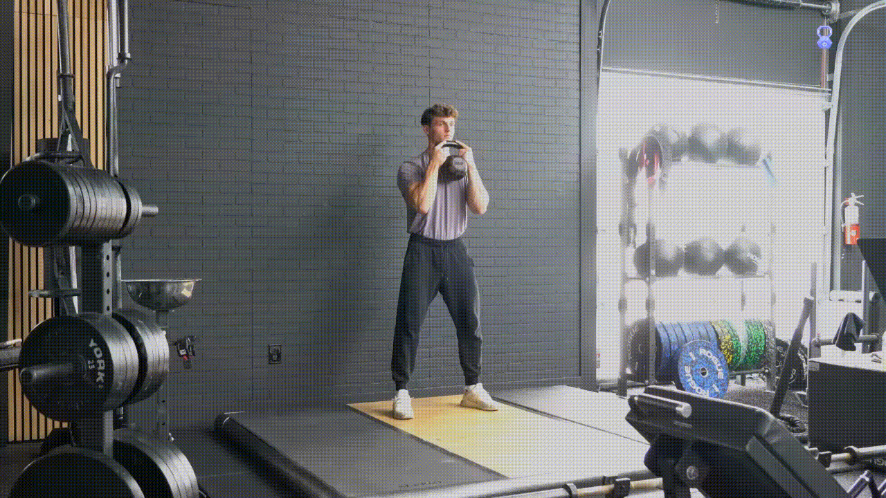 Animated demonstration of the Dumbbell Squat