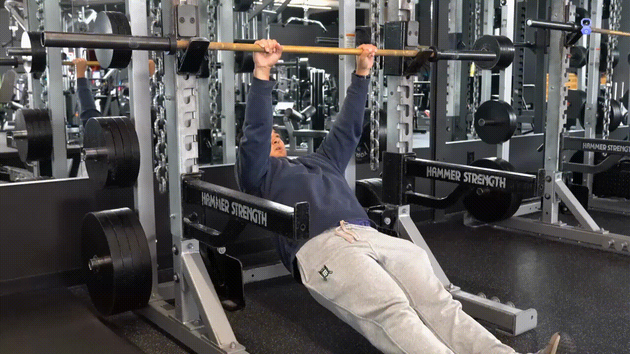 Animated demonstration of the Inverted Row