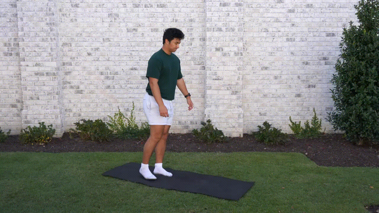 Animated demonstration of the Leg Swings