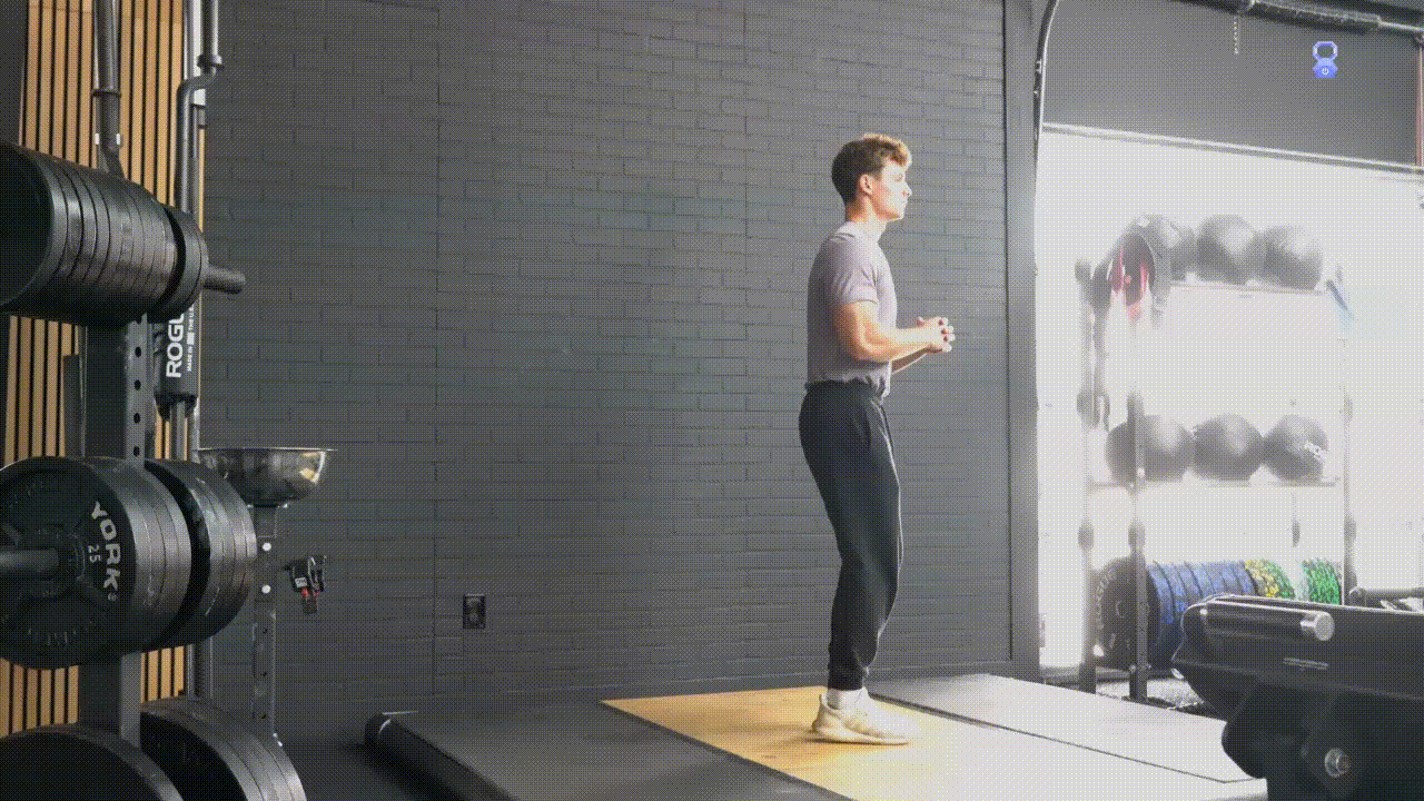 Animated demonstration of the Reverse Lunge