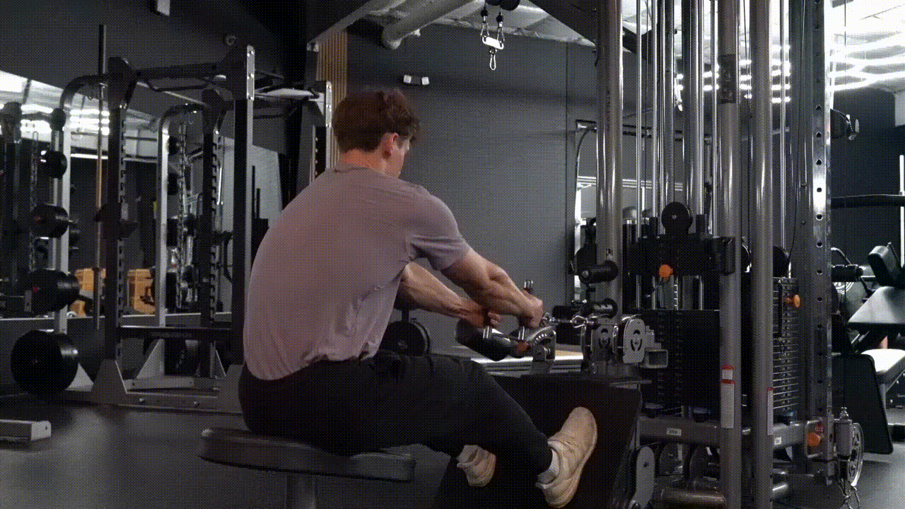 Animated demonstration of the Cable Seated Row