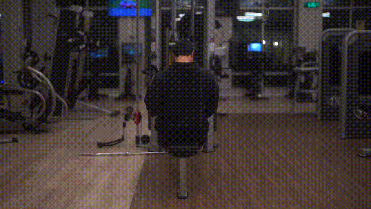 Animated demonstration of the Cable Single Arm Row