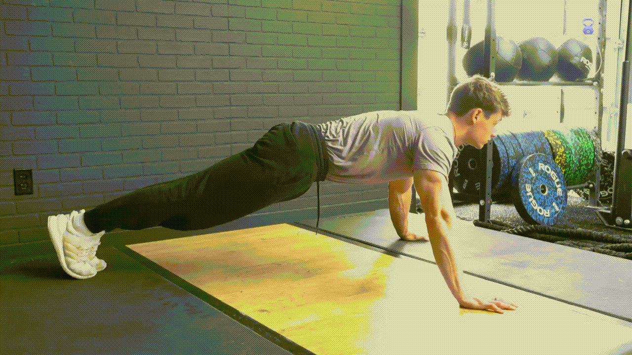 Animated demonstration of the Wide Push-up