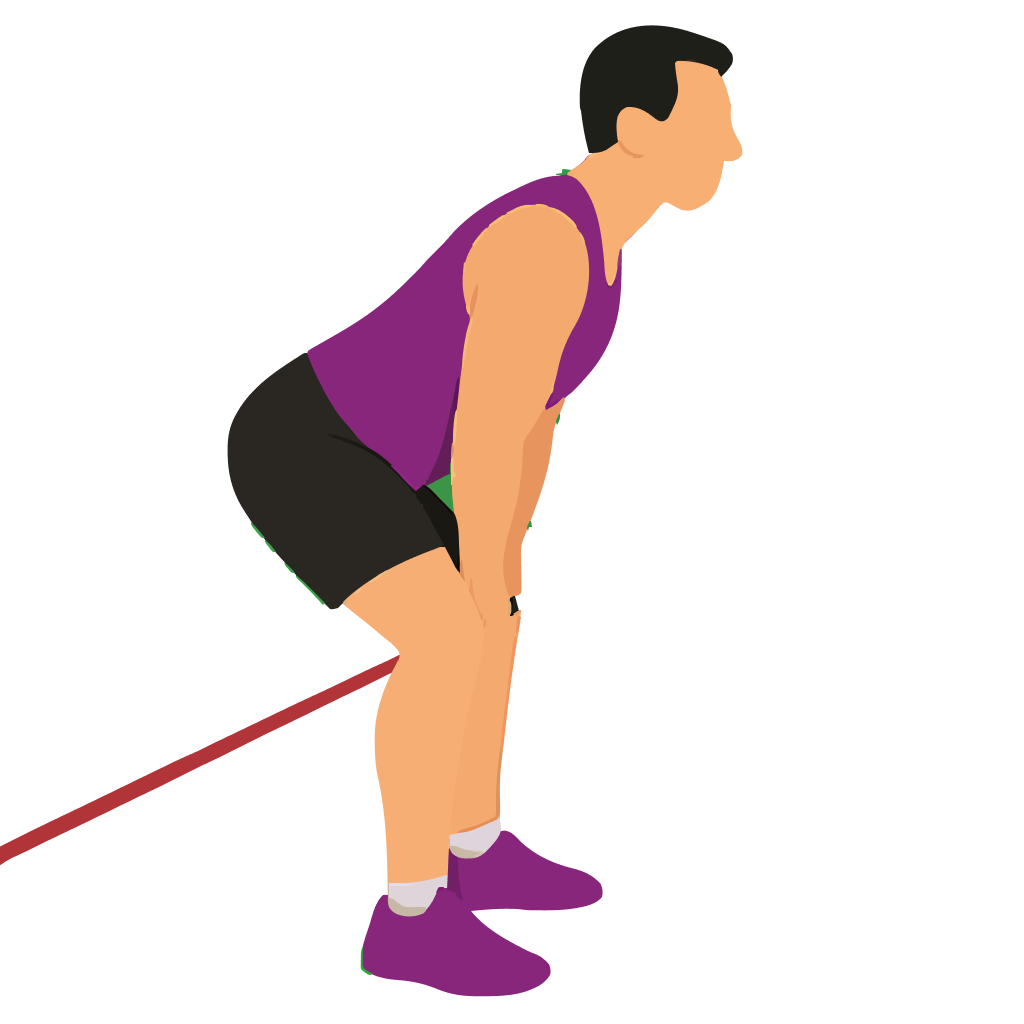 Illustration of the Resistance Band Pull-through