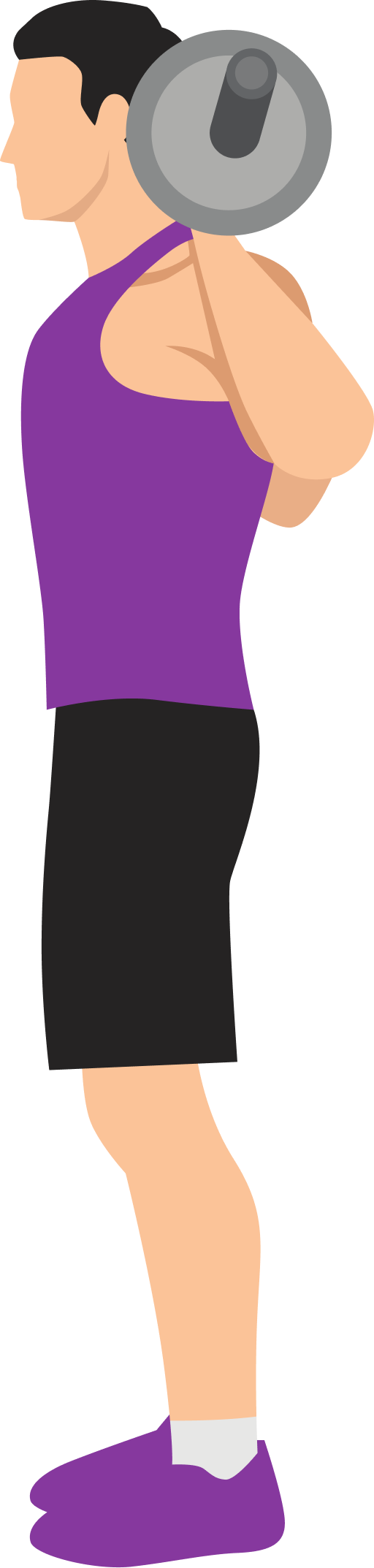 Illustration of the Barbell Good Morning