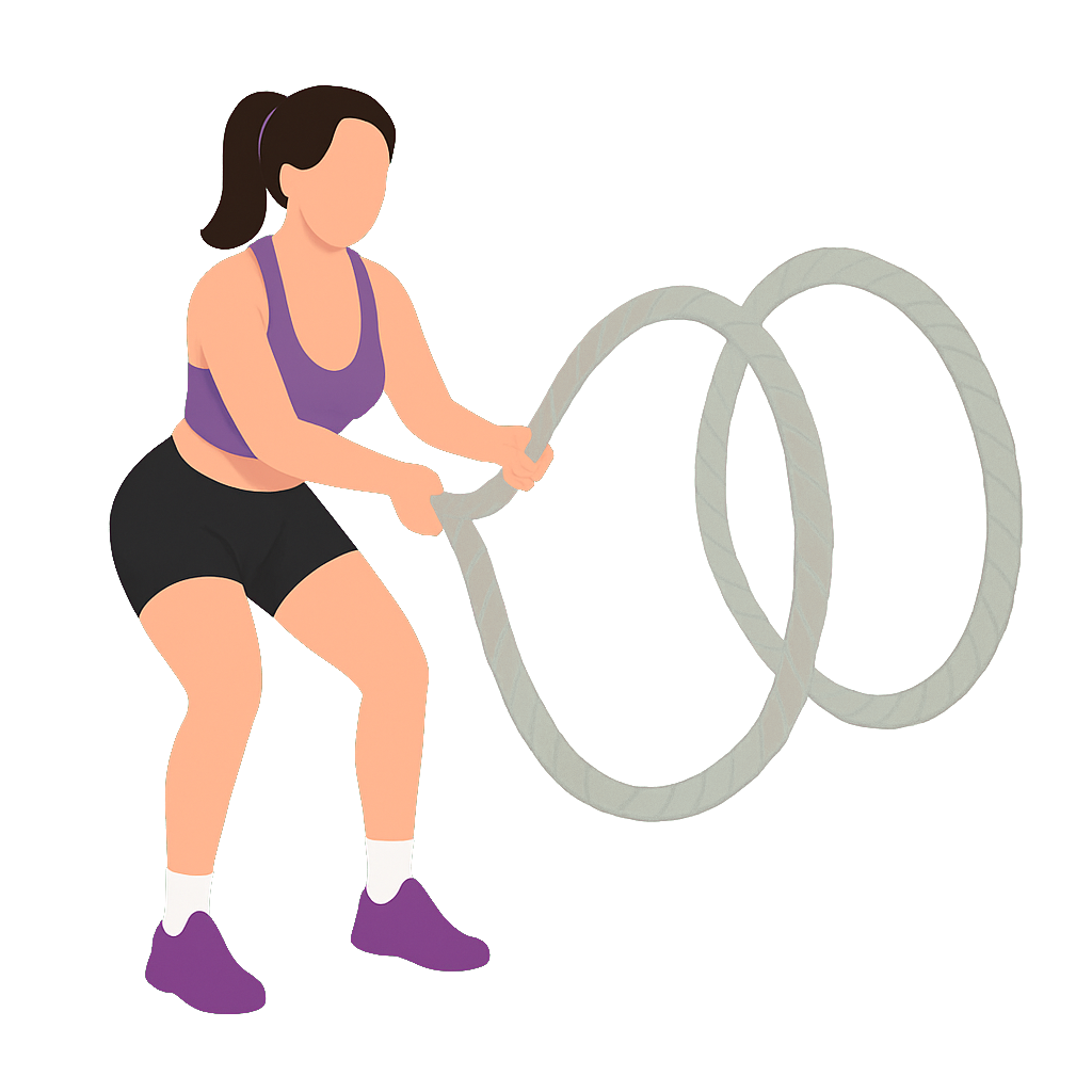 Illustration of the Battle Rope Circles