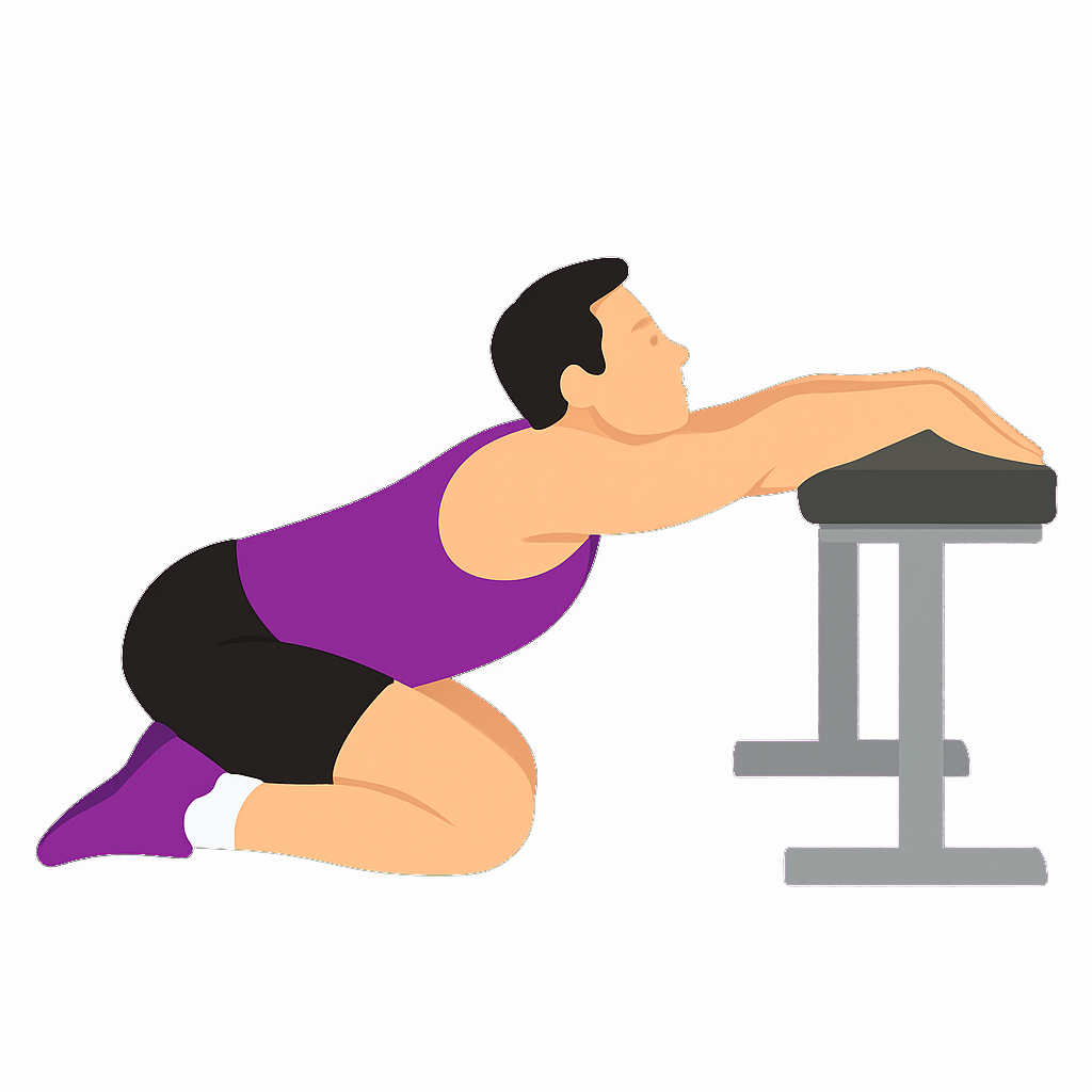 Illustration of the Thoracic Extension Stretch