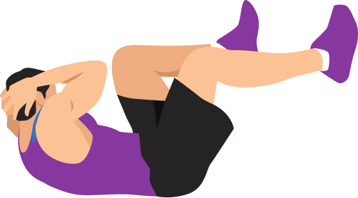 Illustration of the Bicycle Crunches