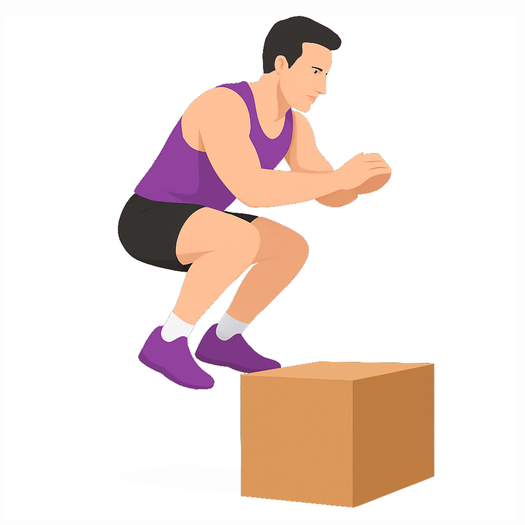 Illustration of the Box Jump Over