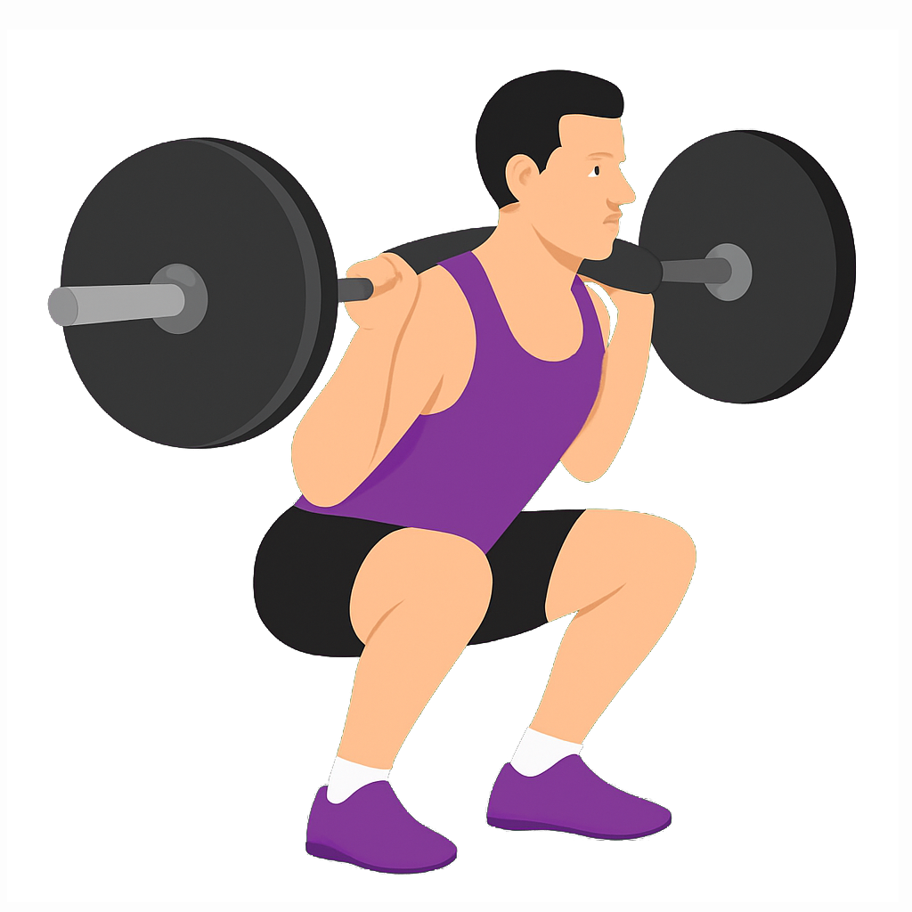Illustration of the Buffalo Bar Squat