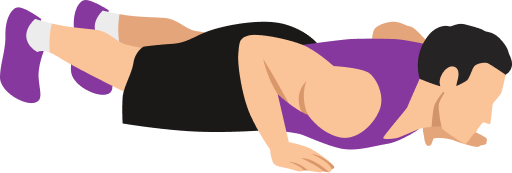 Illustration of the Burpee with Push-up