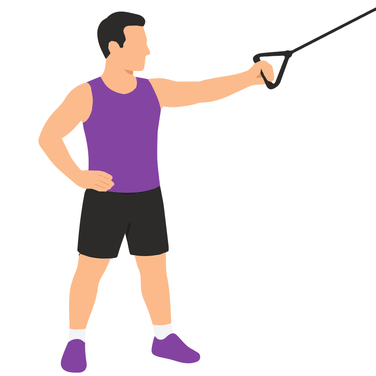Illustration of the Single Arm Reverse Fly