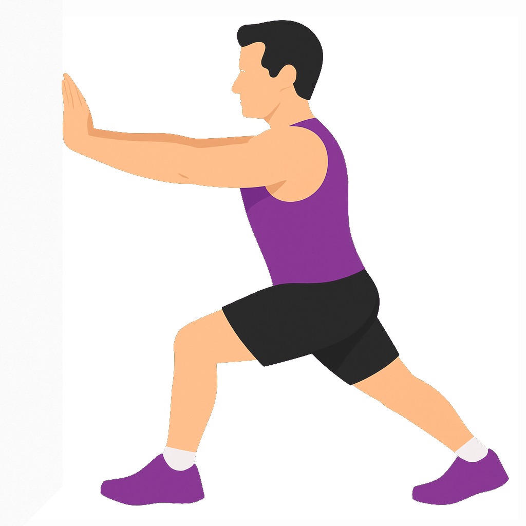 Illustration of the Calf Wall Stretch