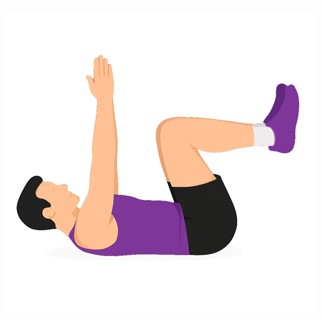 Illustration of the Dead Bug Hold