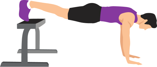 Illustration of the Decline Push-up