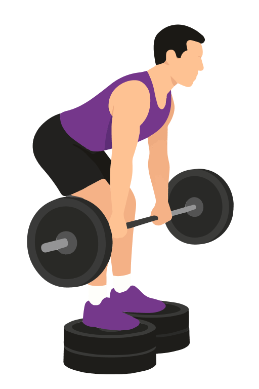 Illustration of the Deficit Deadlift