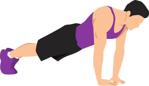 Illustration of the Diamond Push-up