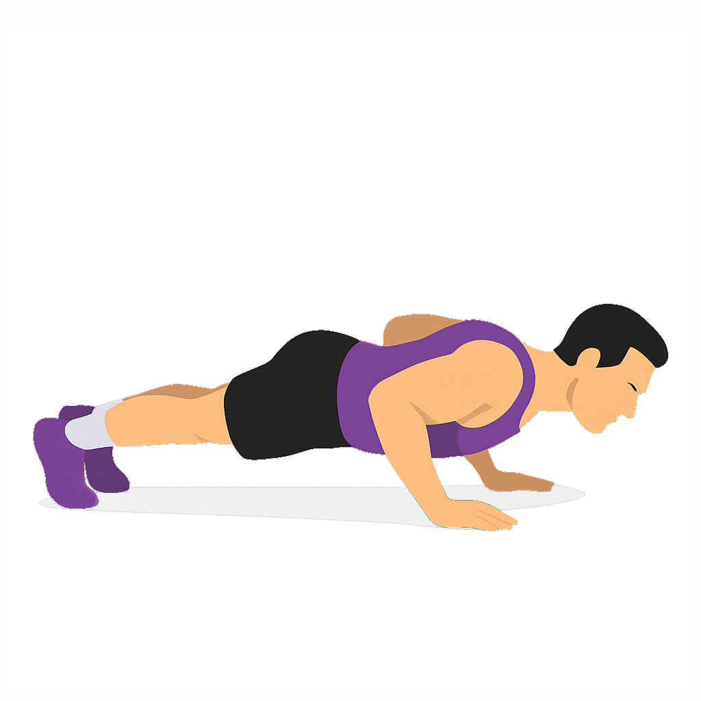 Illustration of the Dive Bomber Push-up