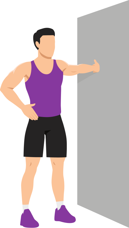 Illustration of the Doorway Chest Stretch