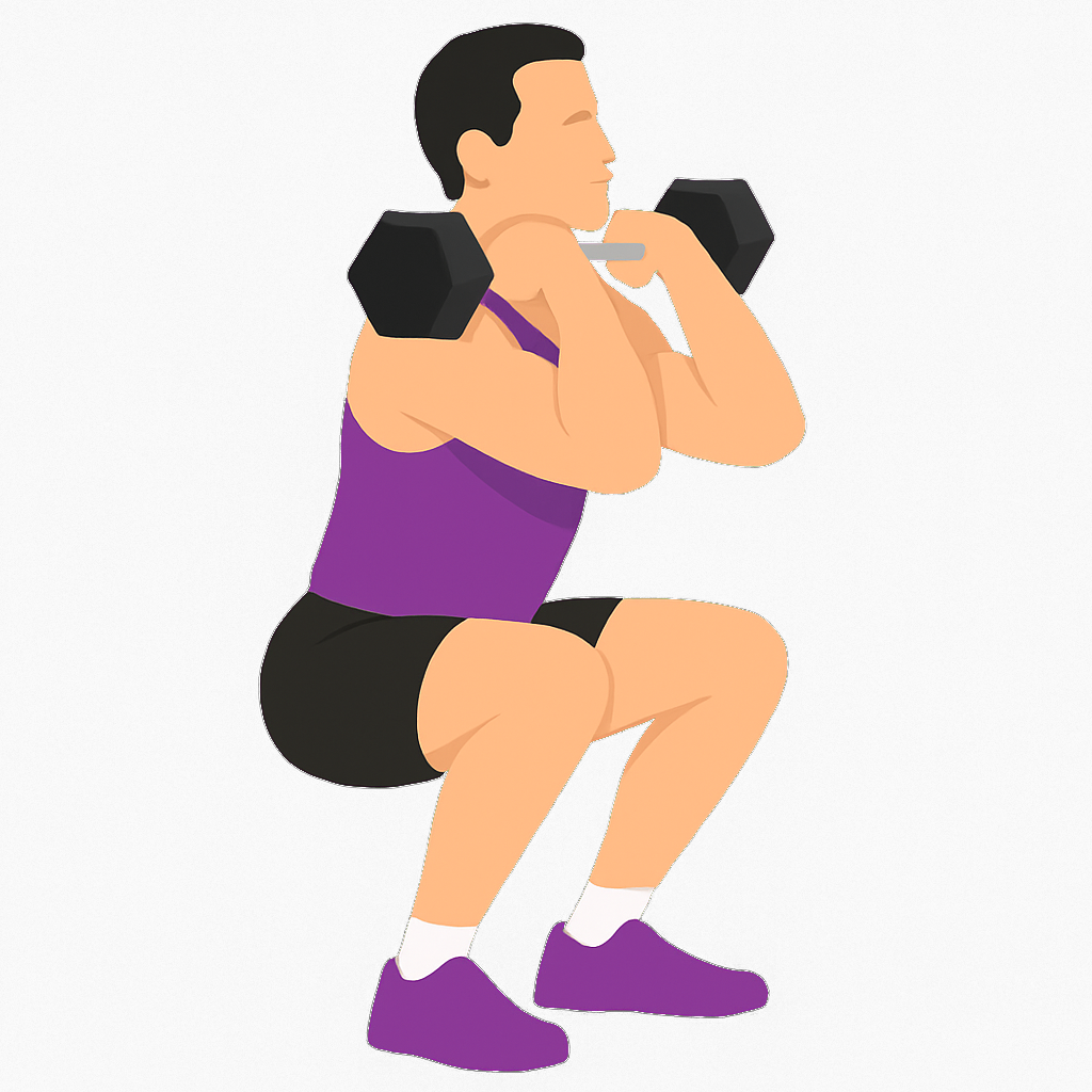 Illustration of the Dumbbell Clean