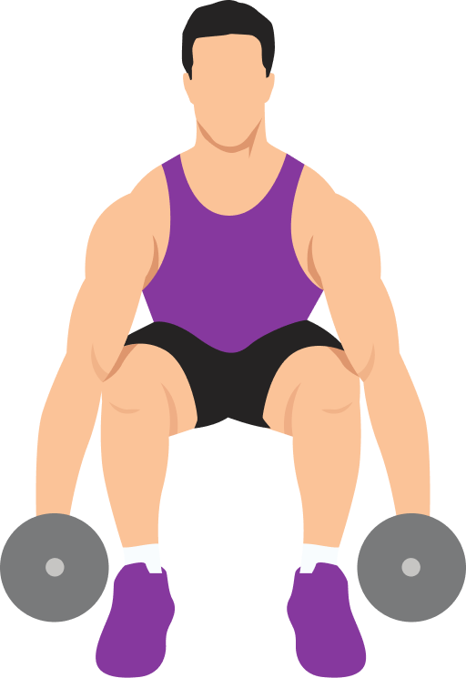 Illustration of the Dumbbell Deadlift