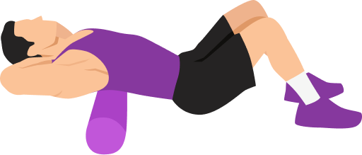 Illustration of the Foam Roller Spine Extension