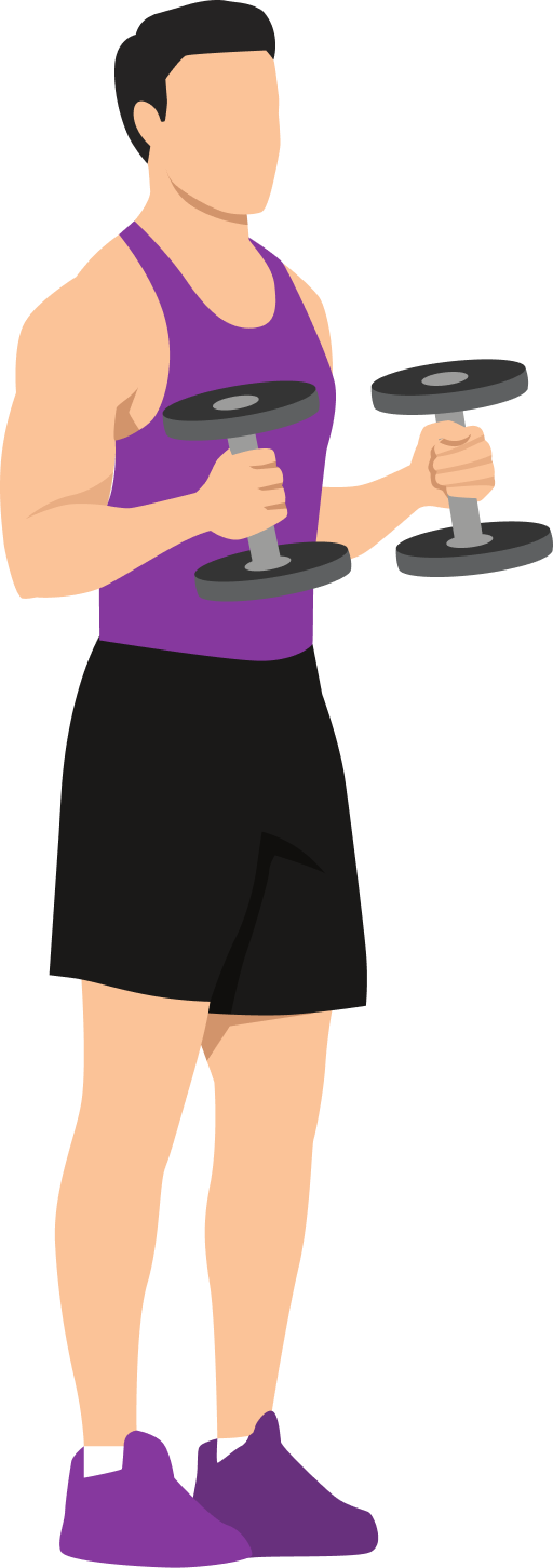Illustration of the Dumbbell Hammer Curl