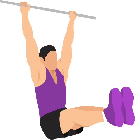 Illustration of the Hanging Leg Raise