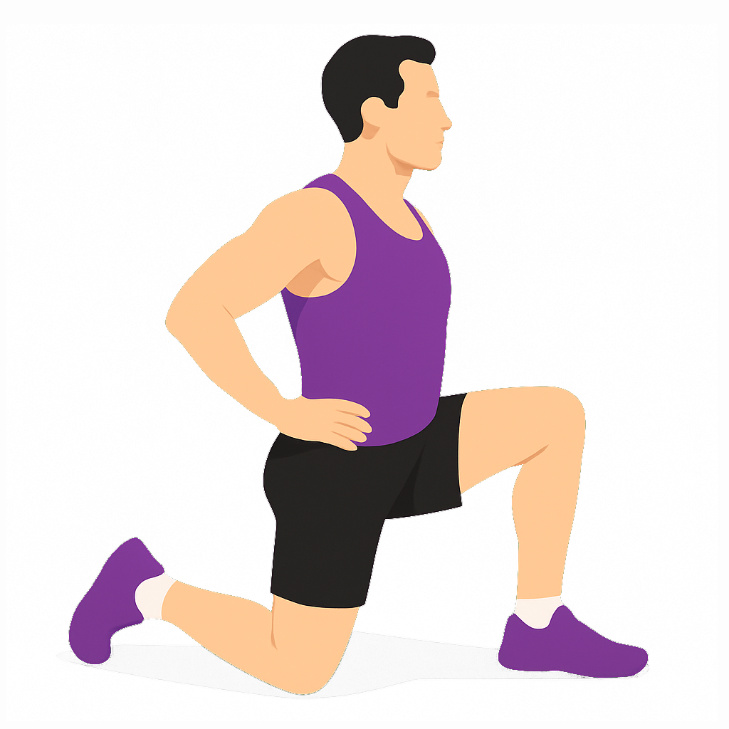 Illustration of the Hip Rotations 9090 With Extension