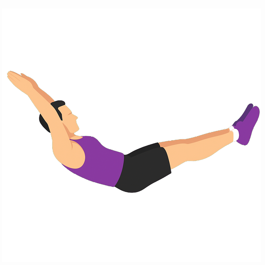 Illustration of the Hollow Body Hold