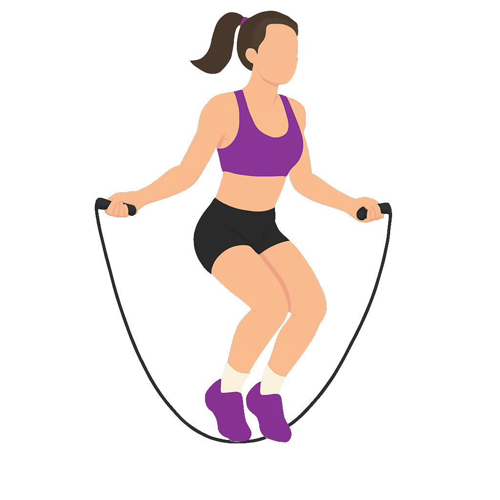 Illustration of the Jump Rope Boxer Skip