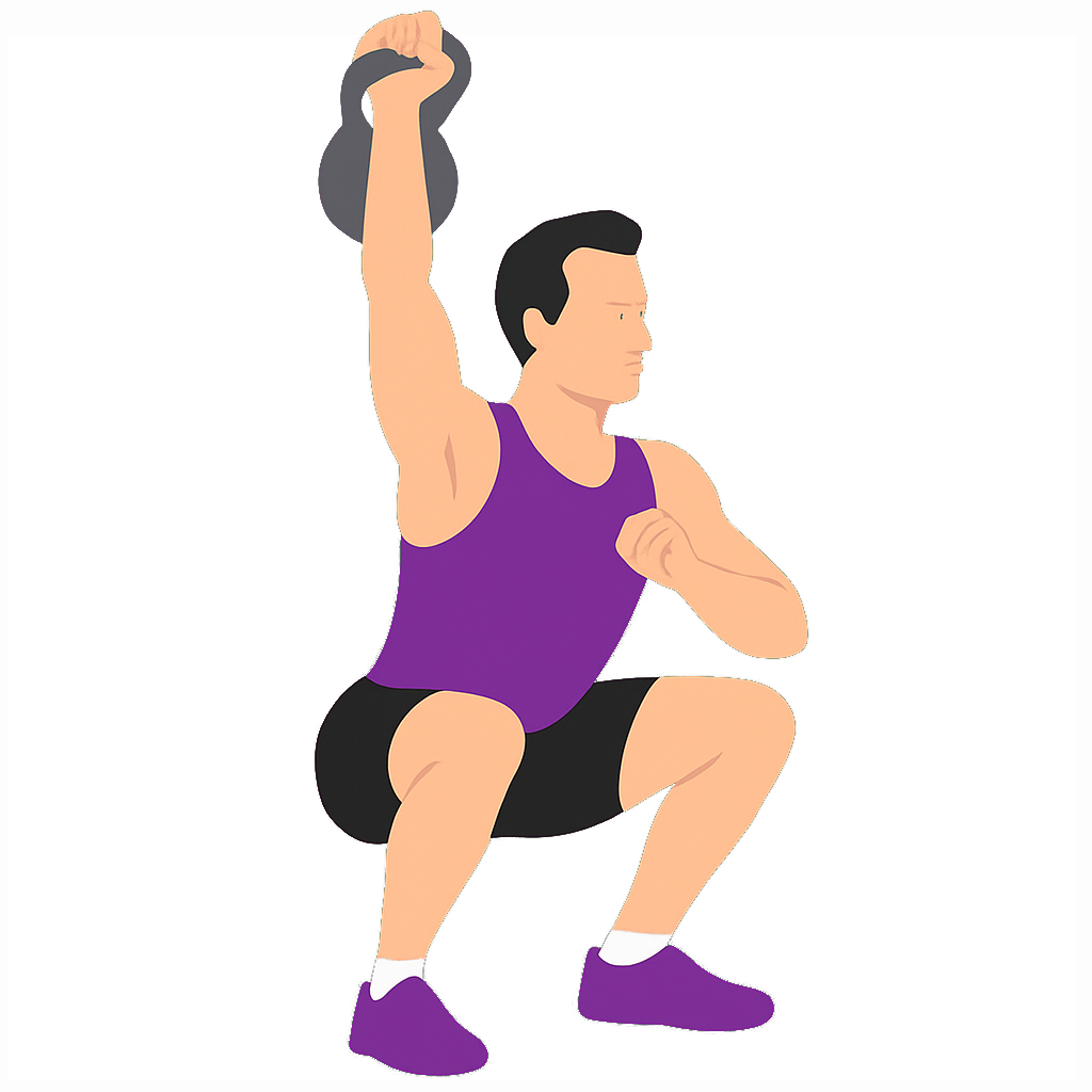 Illustration of the Kettlebell Sots Press