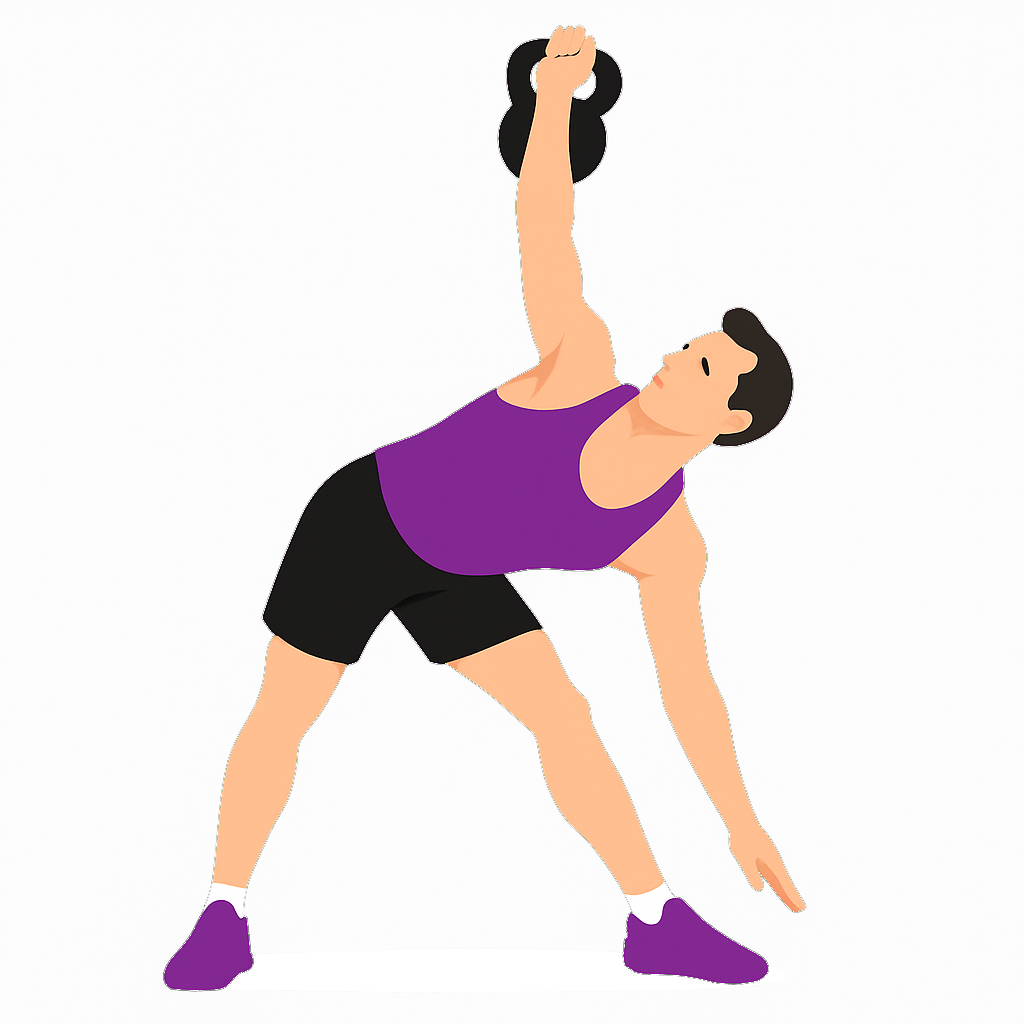 Illustration of the Kettlebell Windmill