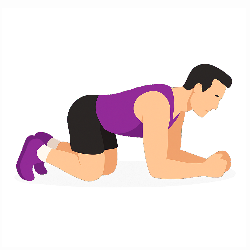 Illustration of the Kneeling Plank