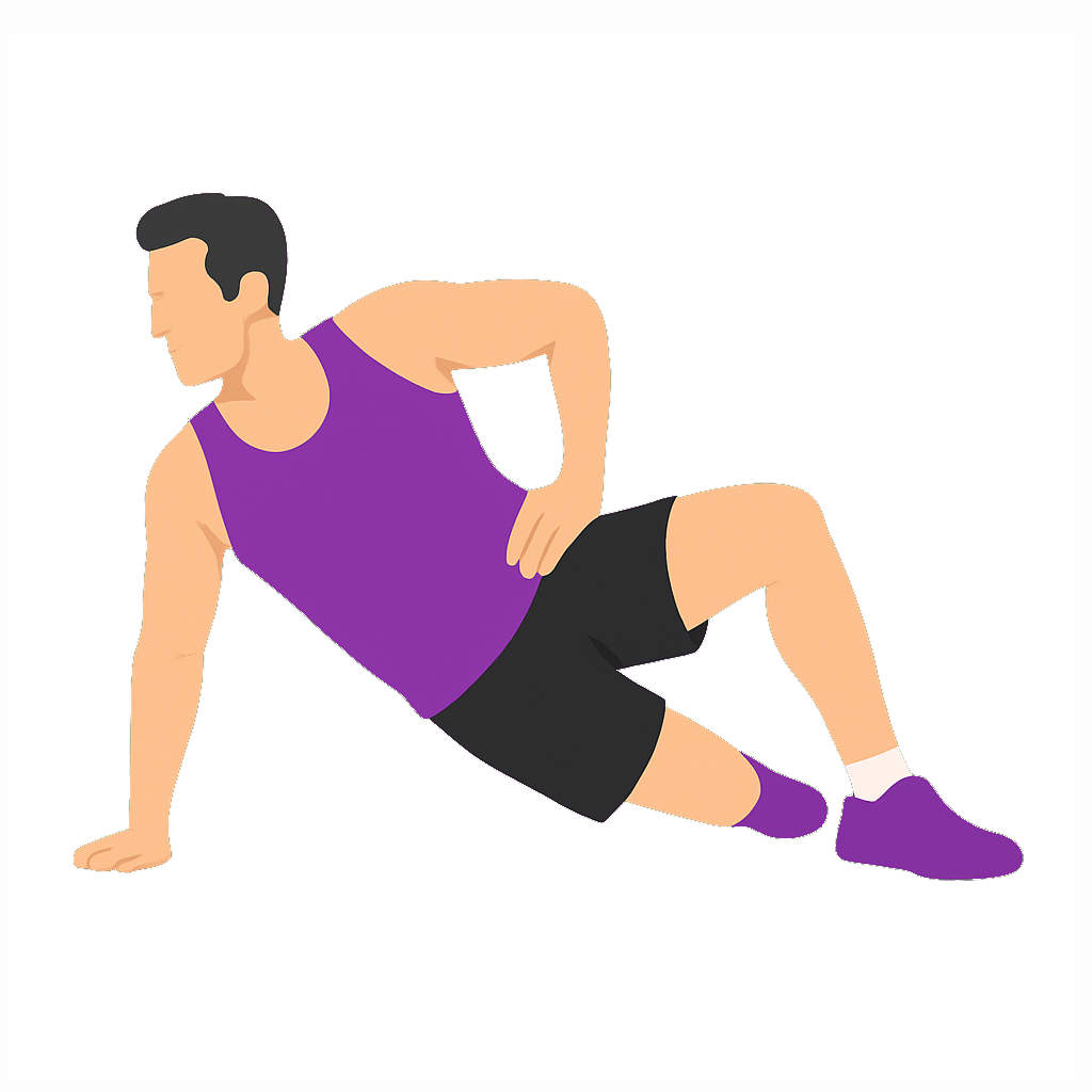 Illustration of the Kneeling Side Plank
