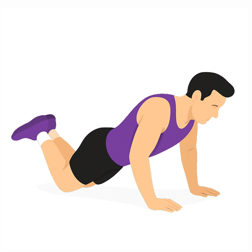 Illustration of the Knee Push-up