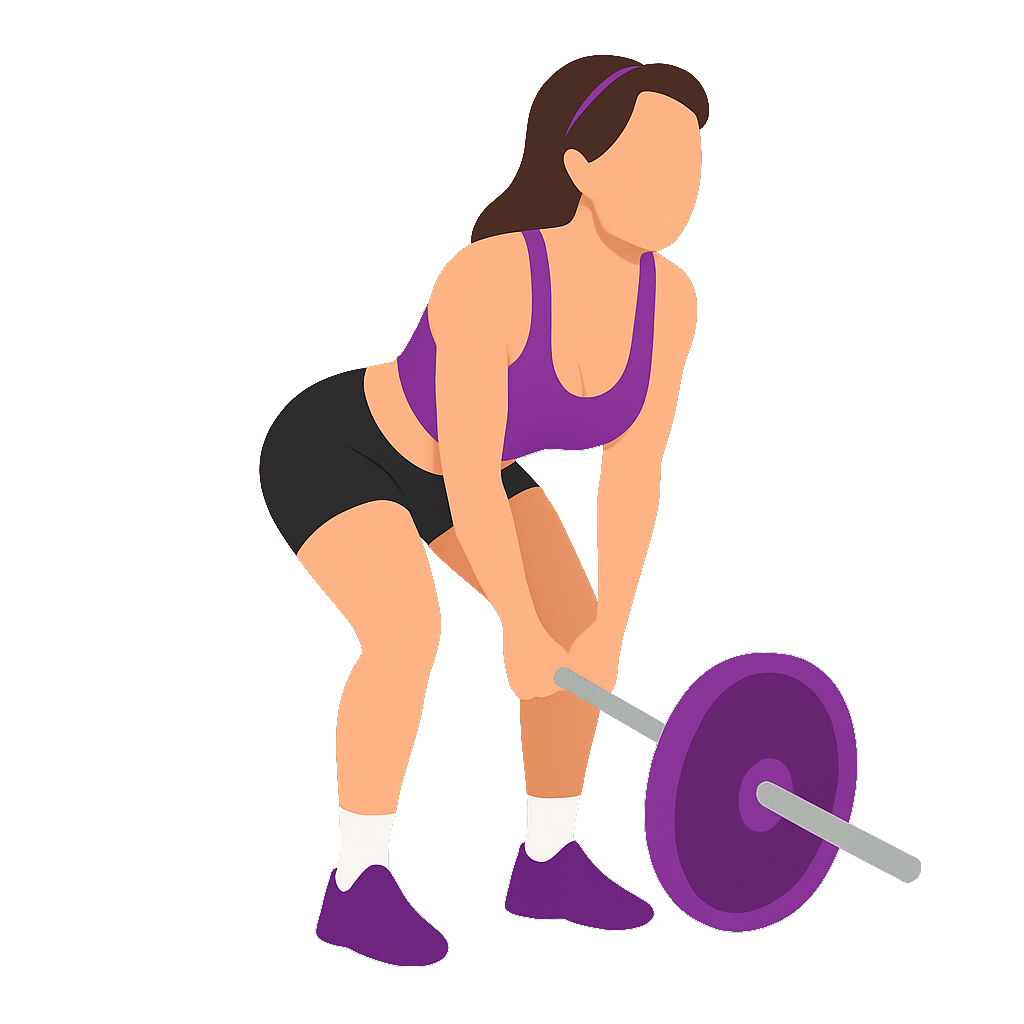 Illustration of the Landmine Deadlift