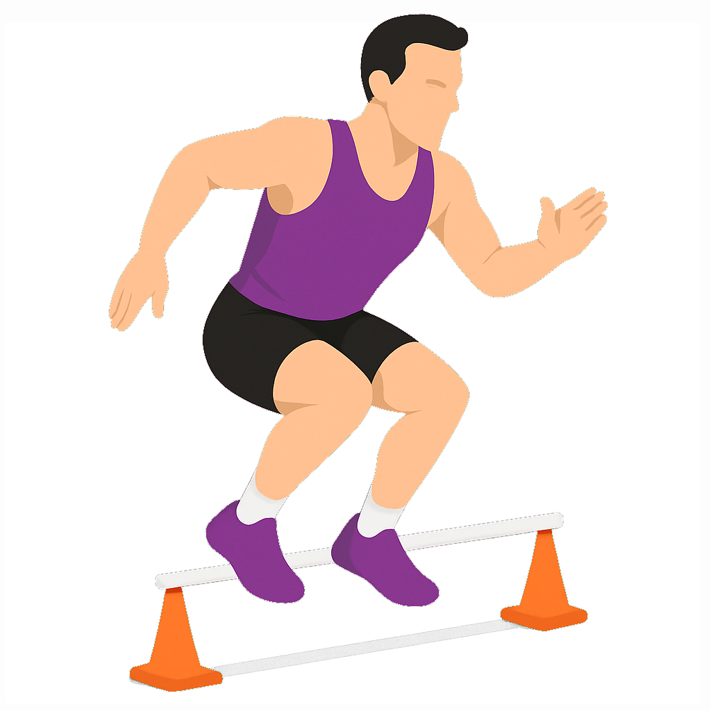 Illustration of the Lateral Hurdle Hop