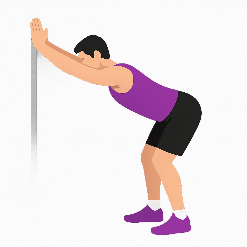 Illustration of the Lat Stretch on Wall