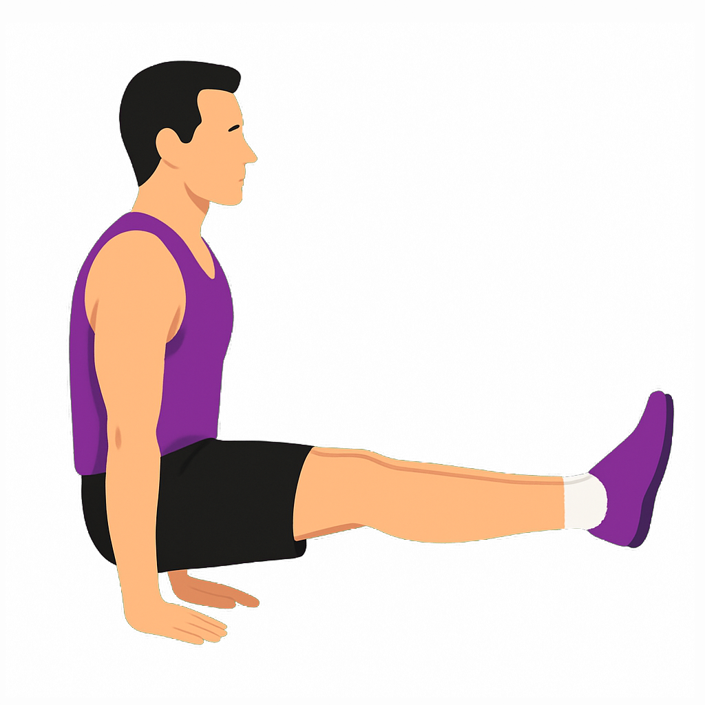 Illustration of the L-sit