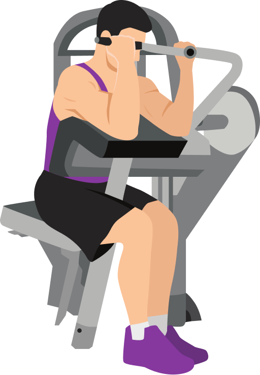 Illustration of the Machine Preacher Curl